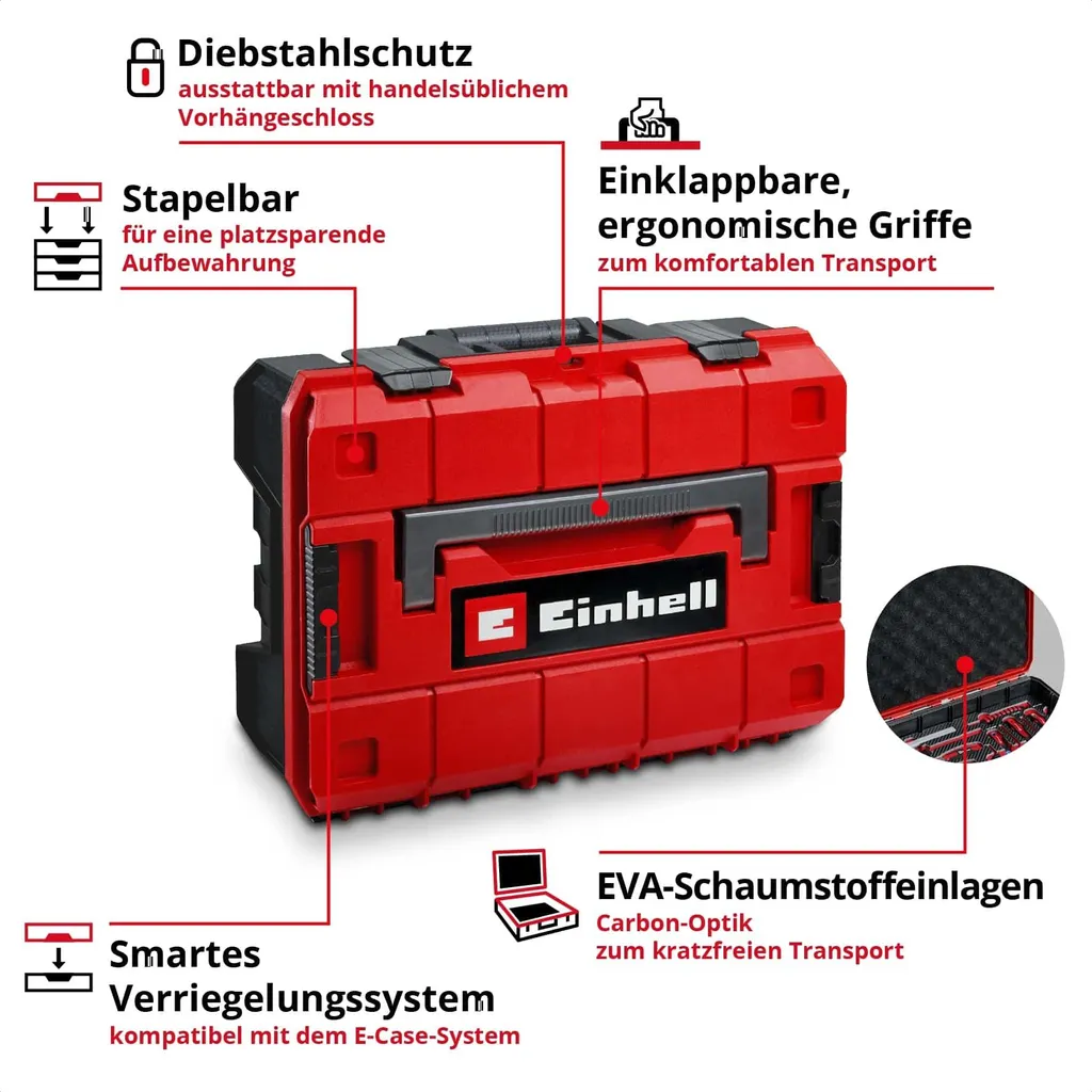 Mallette d'outils 80 pièces compatible E-Case avec rangement mousse EVA - 4