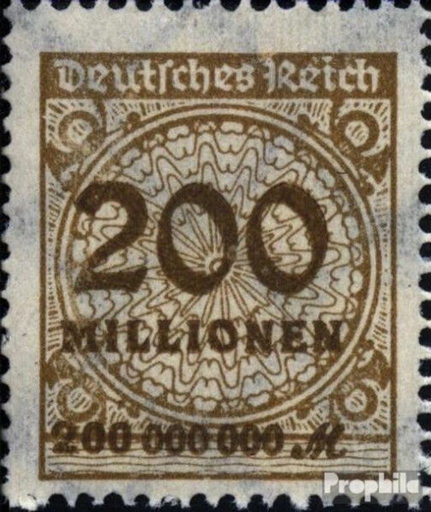 Briefmarken Deutsches Reich 1923 Mi 323A a HT Sprung im Produktbild 
