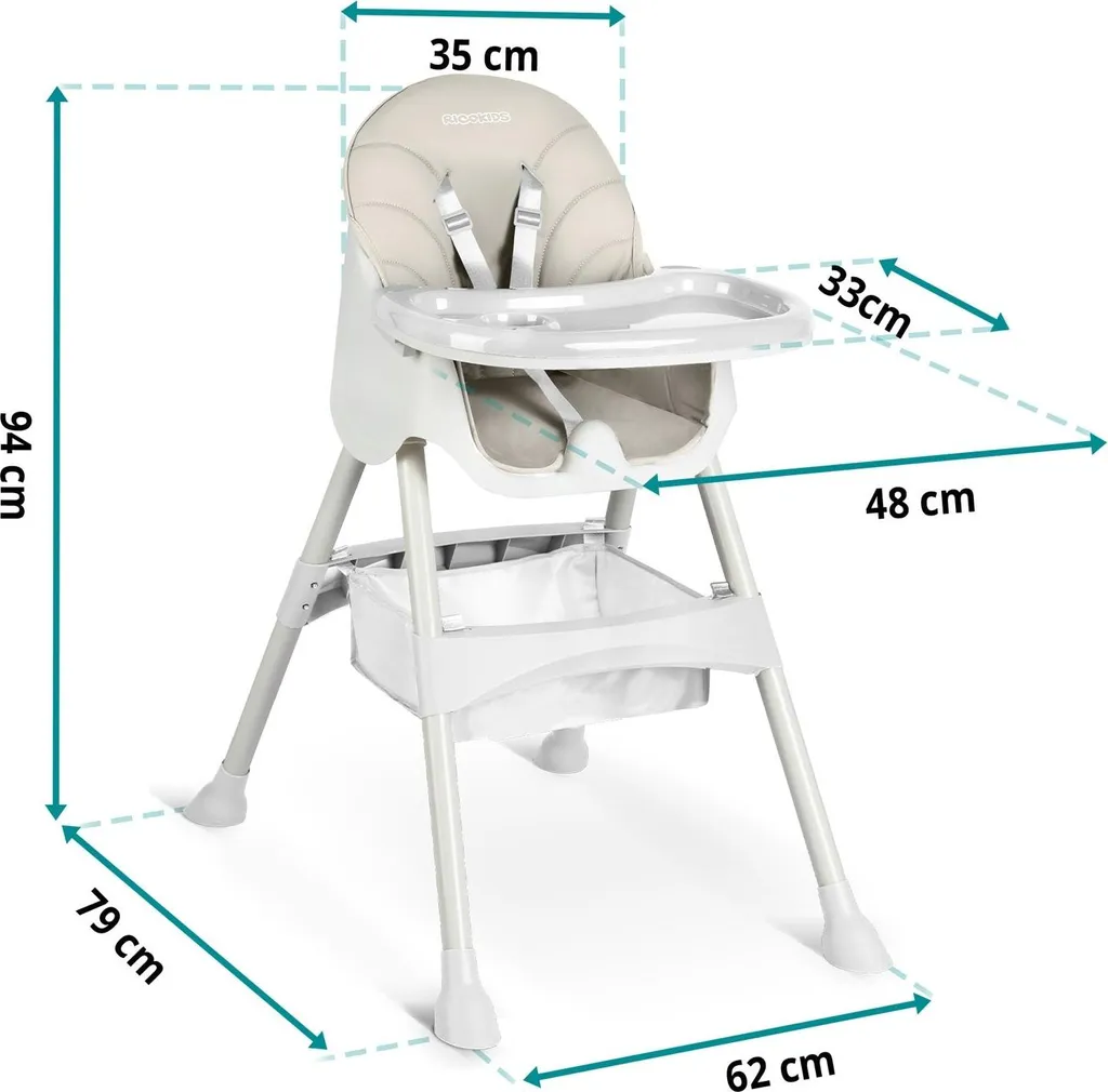 Petite table avec chaise Milo grise - Design épuré et bois robuste - 4