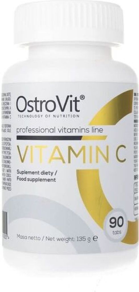OstroVit Vitamin C 90 Tabletten - Hochdosiertes Produktbild 