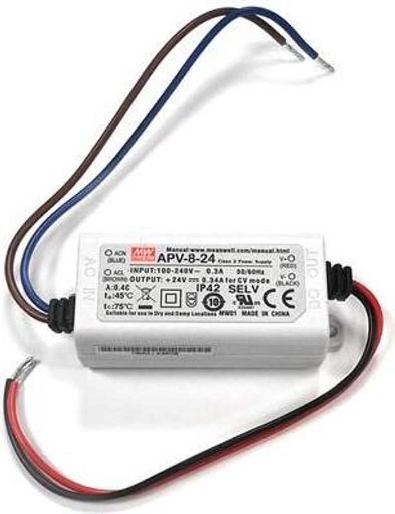 Schaltnetzteil - 1 Ausgang - 8 w - 24 v