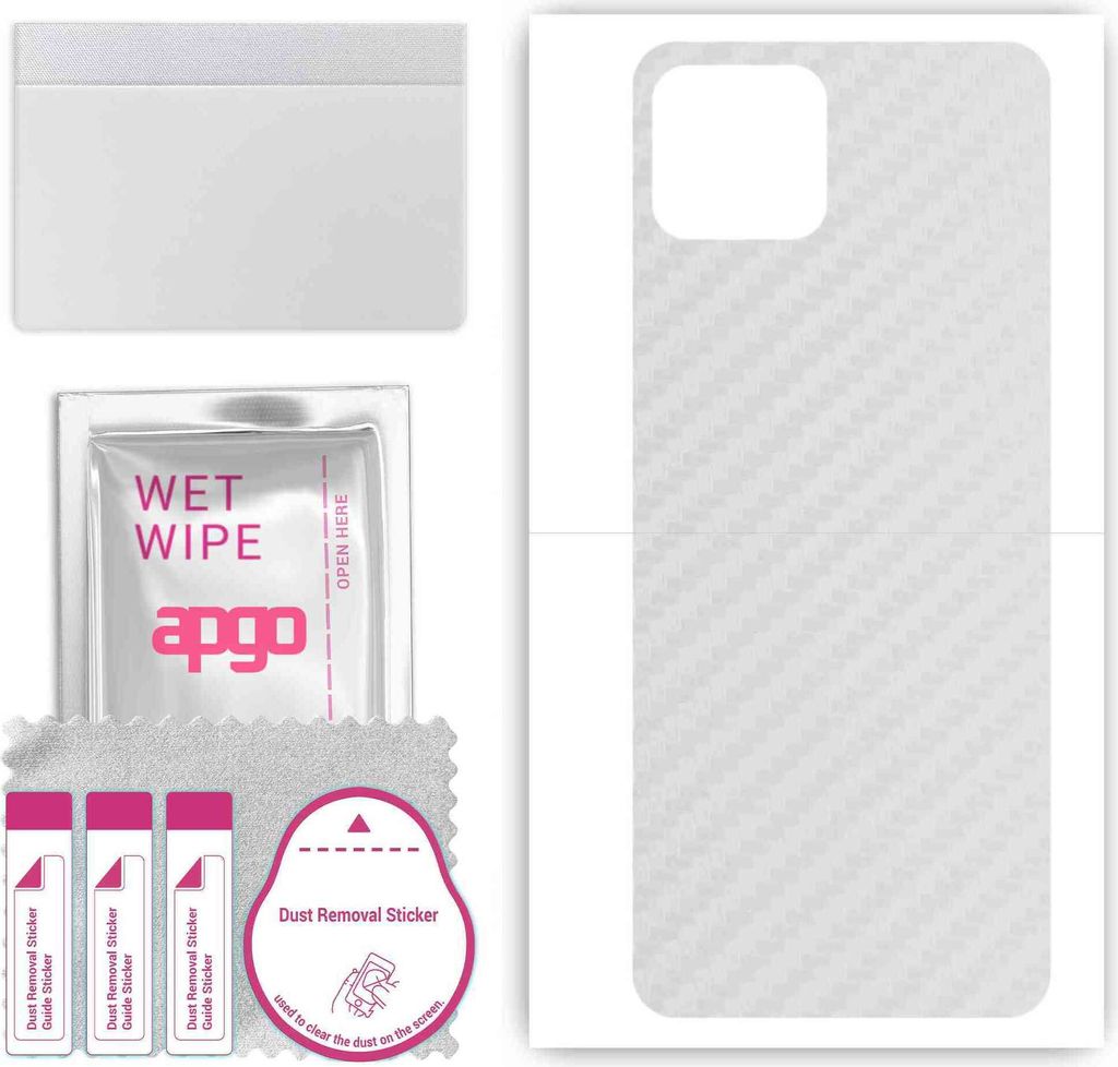 apgo Rückseite Schutzfolie, Skin, kompatibel mit Infinix Smart 6 Plus, Hinten Displayschutzfolie aus Vinylfolie, kratzfest, einfache Montage - Tra...