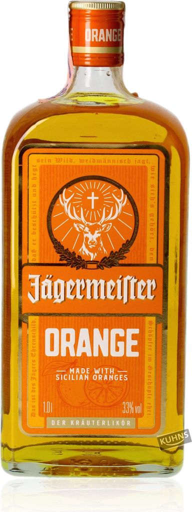 Jägermeister Orange s príchuťou sicílskych pomarančov fľaša Obrázok produktu 3