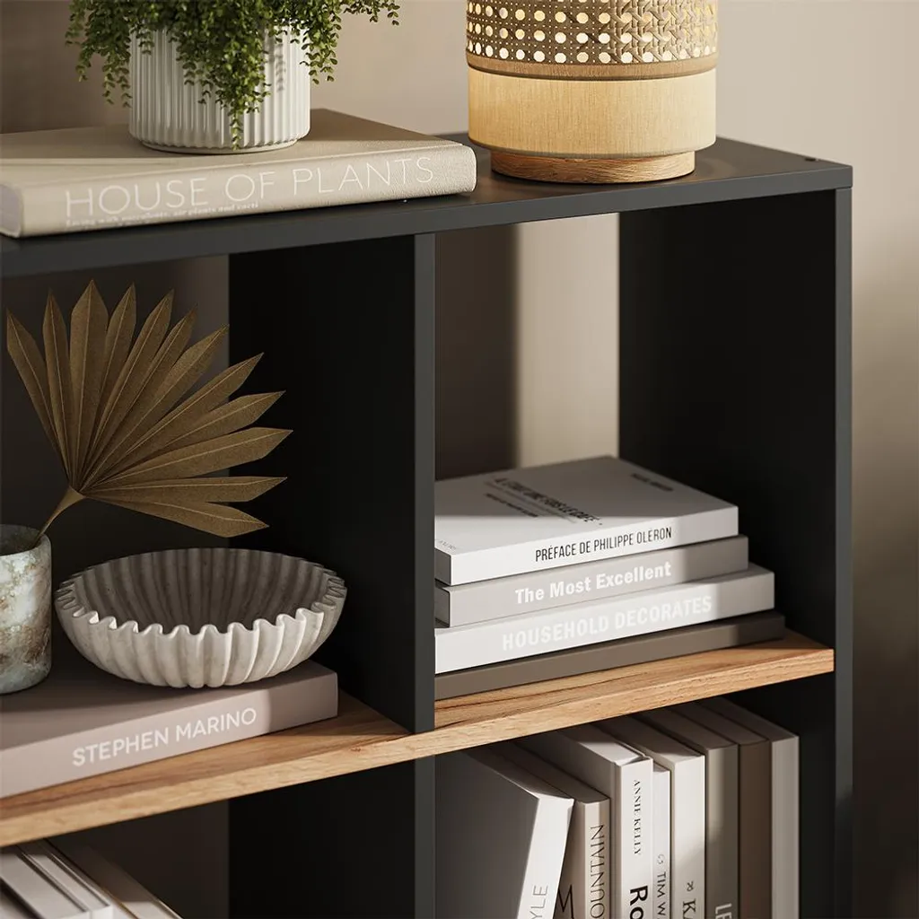 Étagère cube Vicco Karree meuble de rangement design 72x107.8 cm gris
