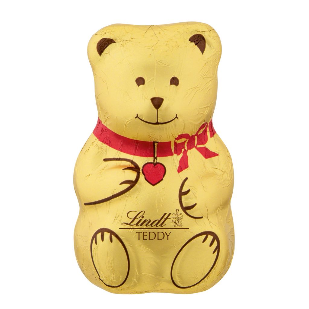 Lindt Schokoladen Teddybär aus Alpenmilchschokolade Hohlfigur 40g
