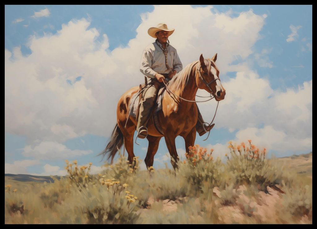Plakat 70x50cm Erbe des Wilden Westens