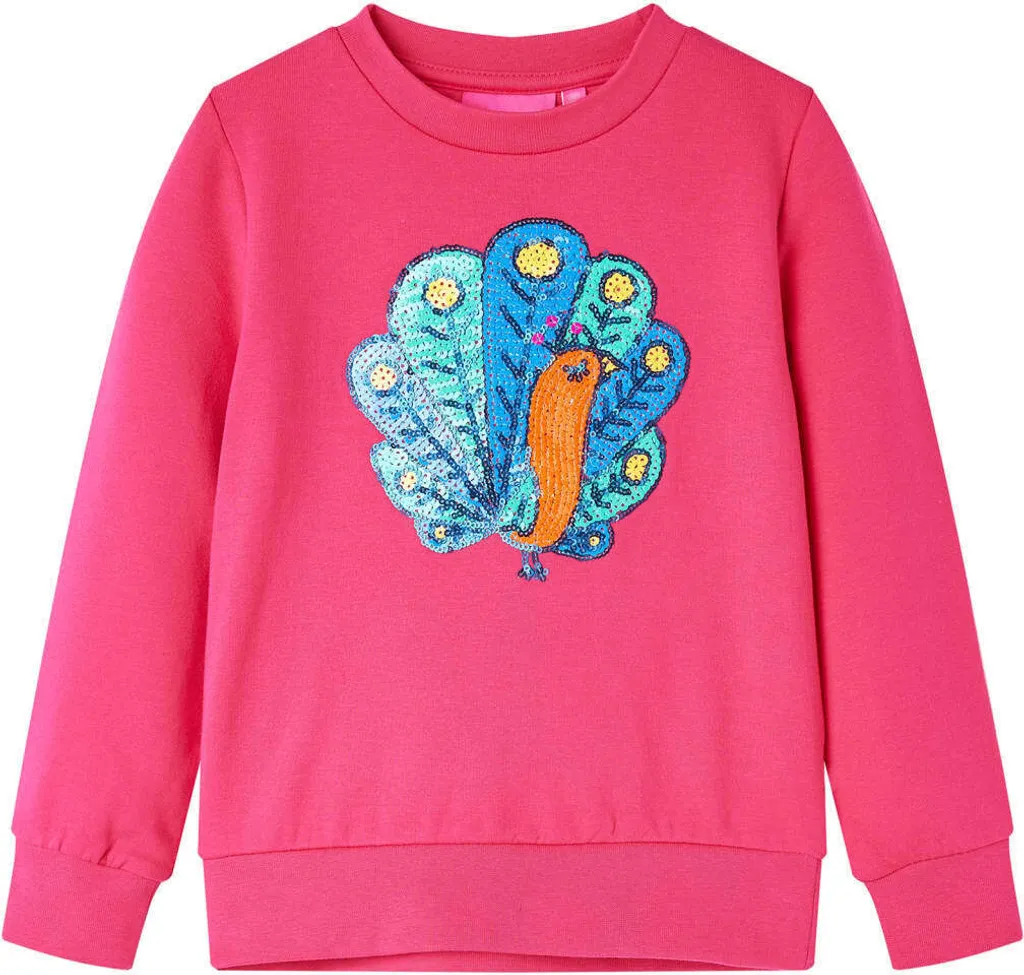 Felpa Rosa Shocking Bambina 128 - Qualità da Negozio Storico