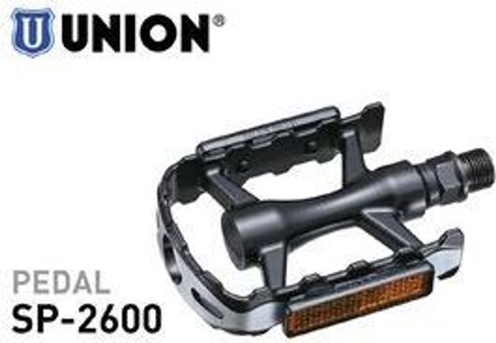 Union 2600 Pedale Alu Black 1. Typ Blase