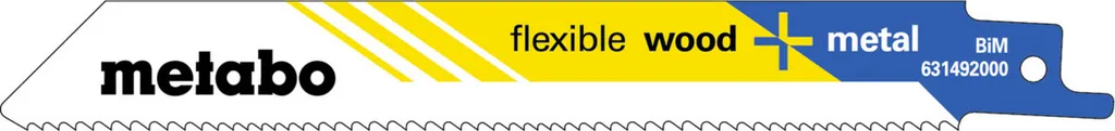 Lame Scie Sabre Flexible Wood Metal 150mm BiM Denture Variable x25