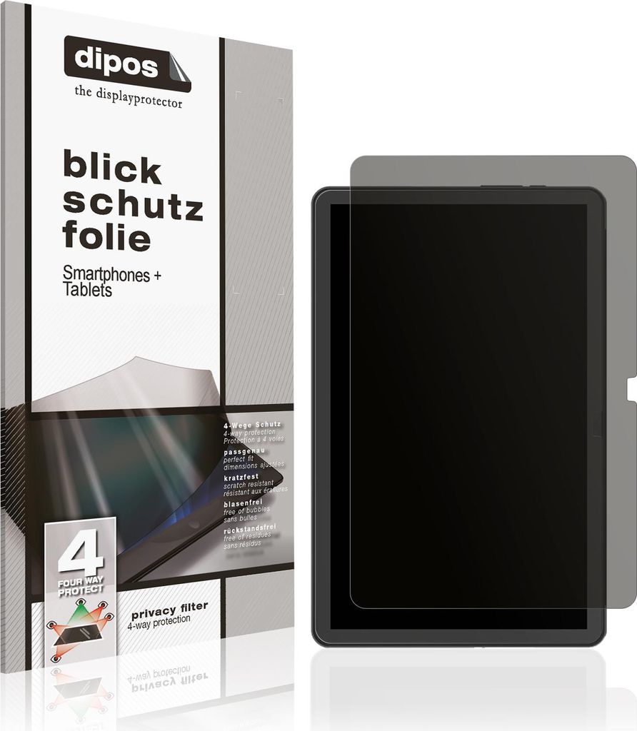 Blickschutzfolie für AGM Pad P1 Lite matt Schutzfolie Folie Display Schutz dipos