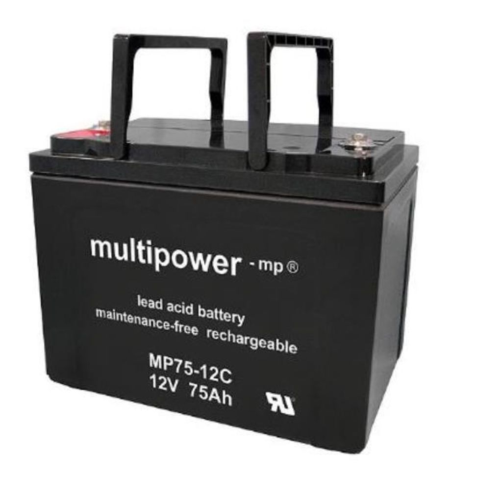 Multipower MP75-12C / 12V 75Ah Blei Akku AGM Zyklentyp Produktbild 