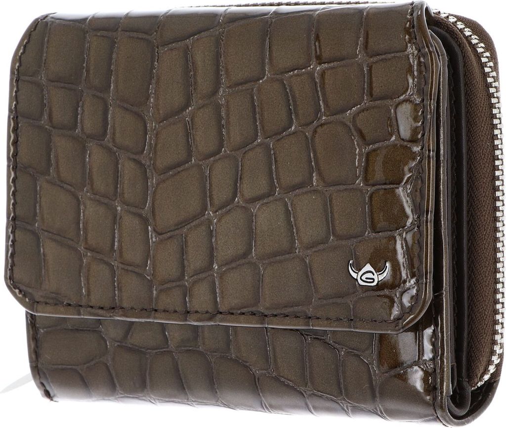 Golden Head Leder Geldbörse Cayenne RFID Protect Zipped Billfold Coin Wallet Toffee braun