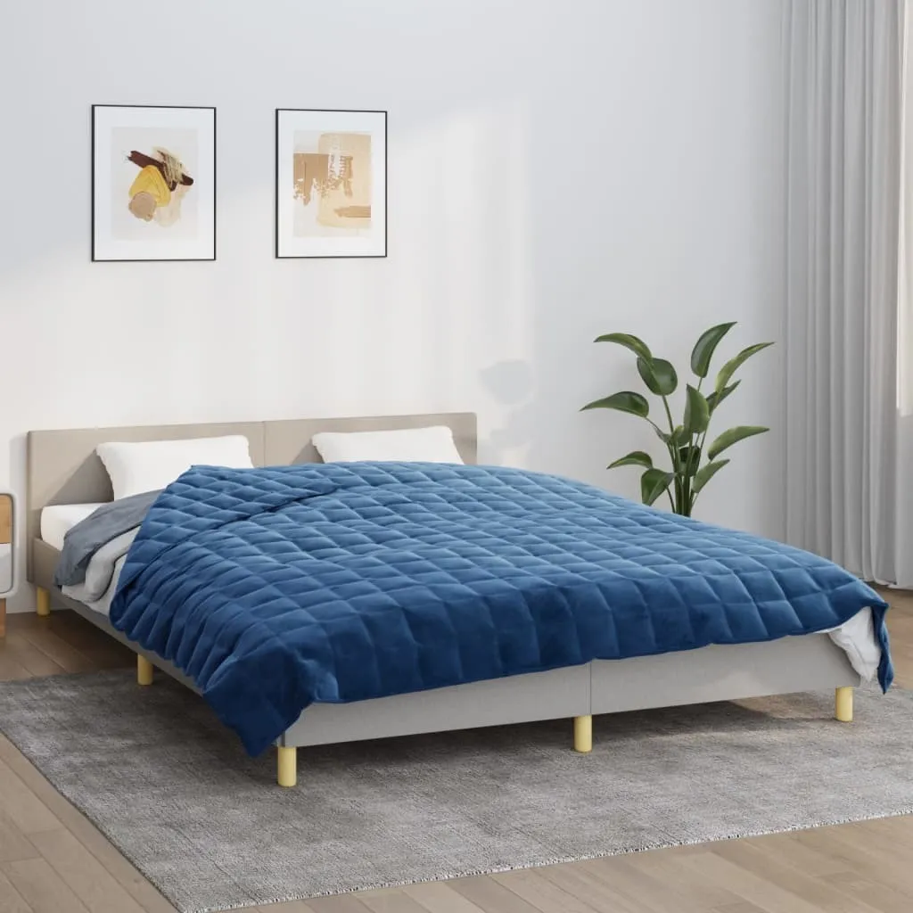 vidaXL Coperta Pesata Blu 200x230: Il Calore di un Abbraccio di Casa