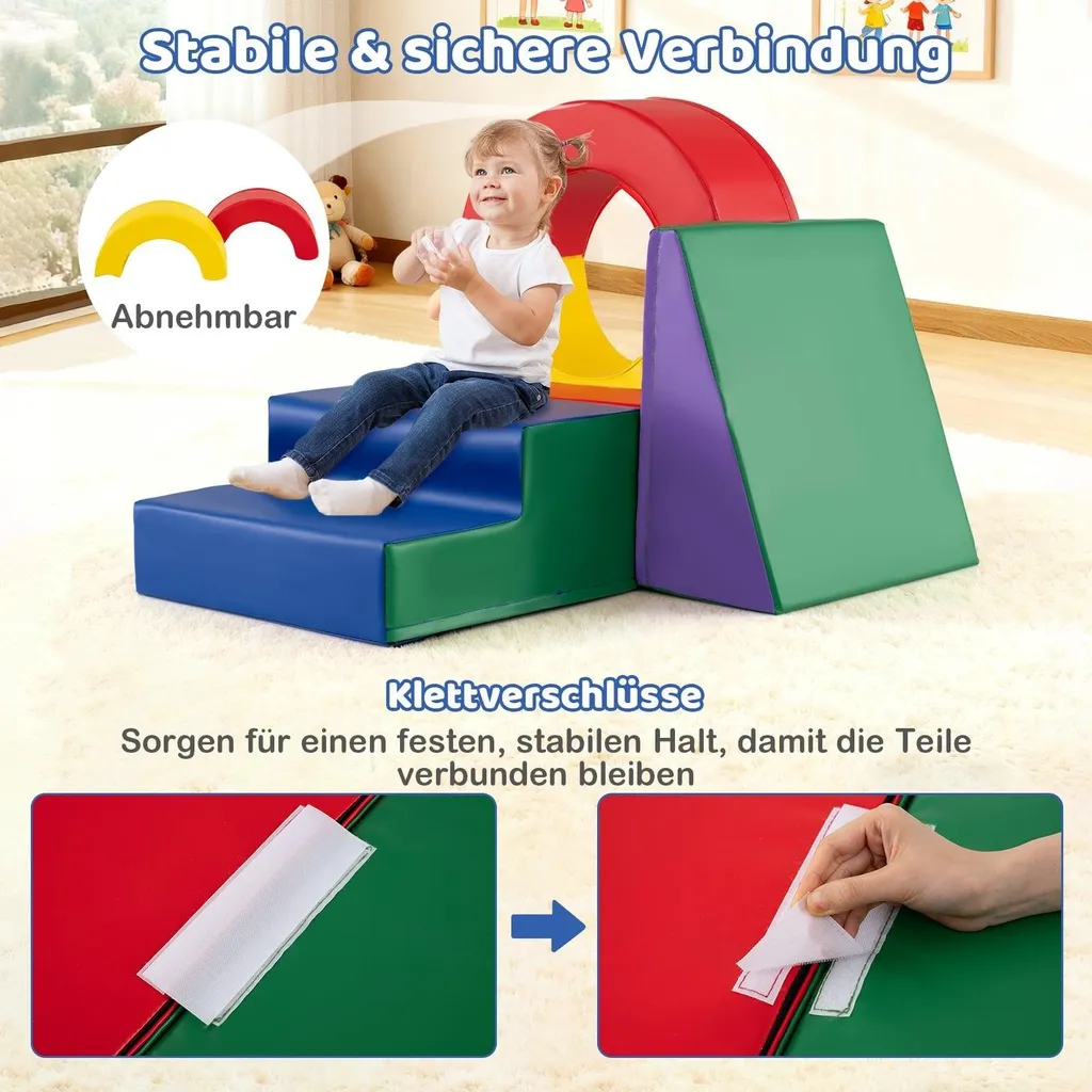 Espace de jeu sécurisé pour bébé, 5 modules en mousse anti-chocs - 4