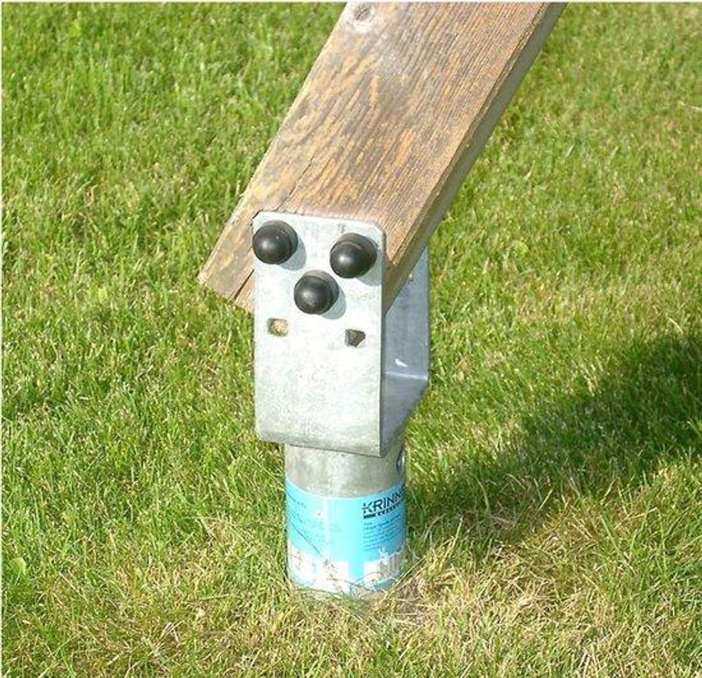 Supporto per pali senza cemento - Struttura in legno - 830 Immagine del prodotto 