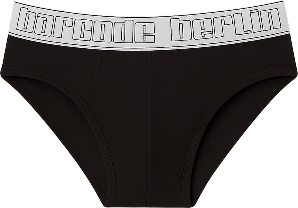 Barcode Berlin - Herren Slip Unterwäsche - Modal Hip Brief Dai Black - 1x Größe S