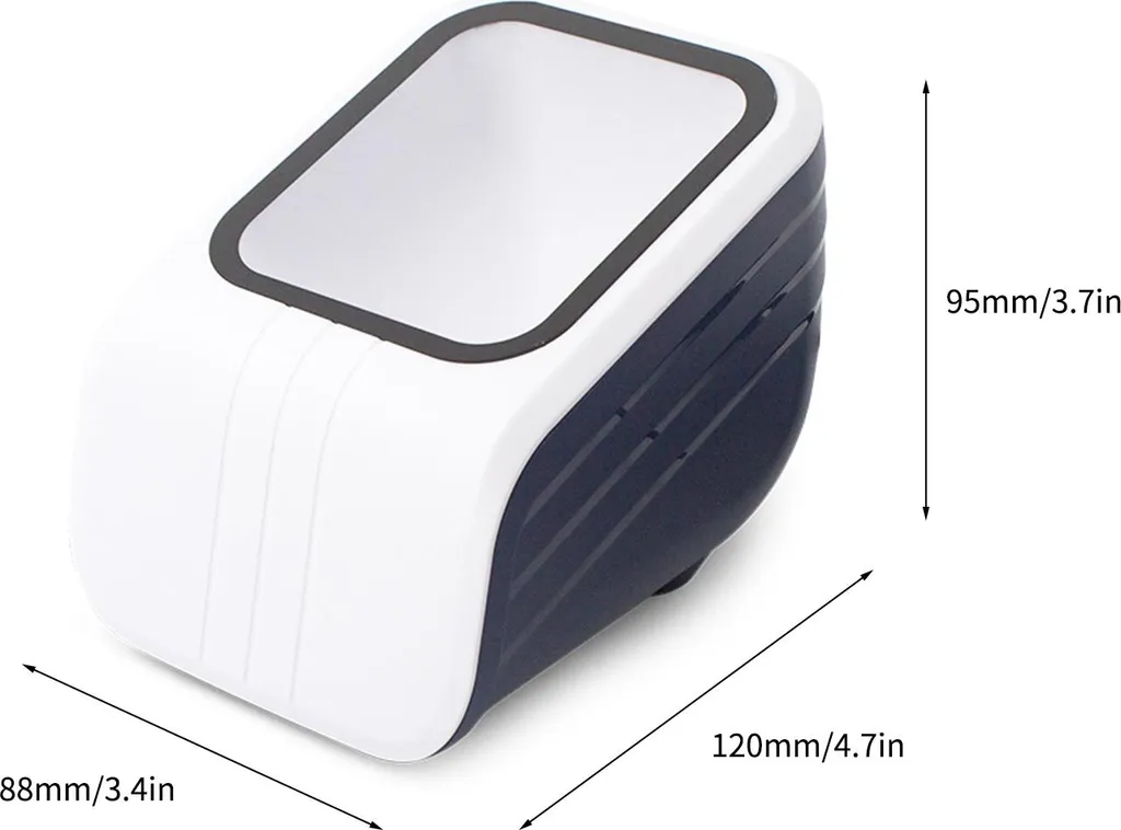 Lettore Codici a Barre 2D Mani Libere USB con Avviso Vocale
