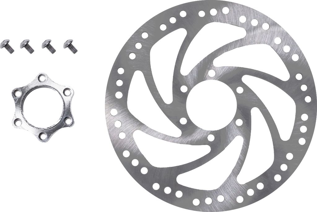 Bremsscheibe mit Adapter geschraubt 160mm 6 Loch mit Produktbild 