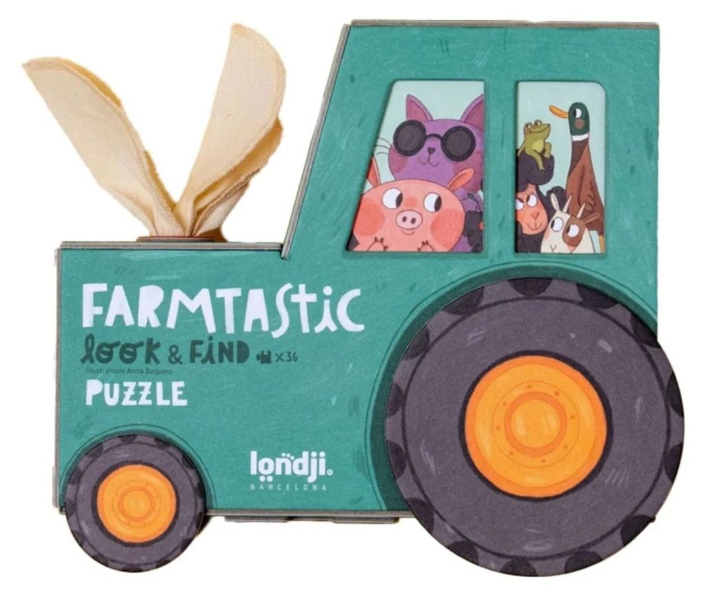 Puzzle Farmtastic: Tractor met 36 elementen, zoek-en-vind Productafbeelding 