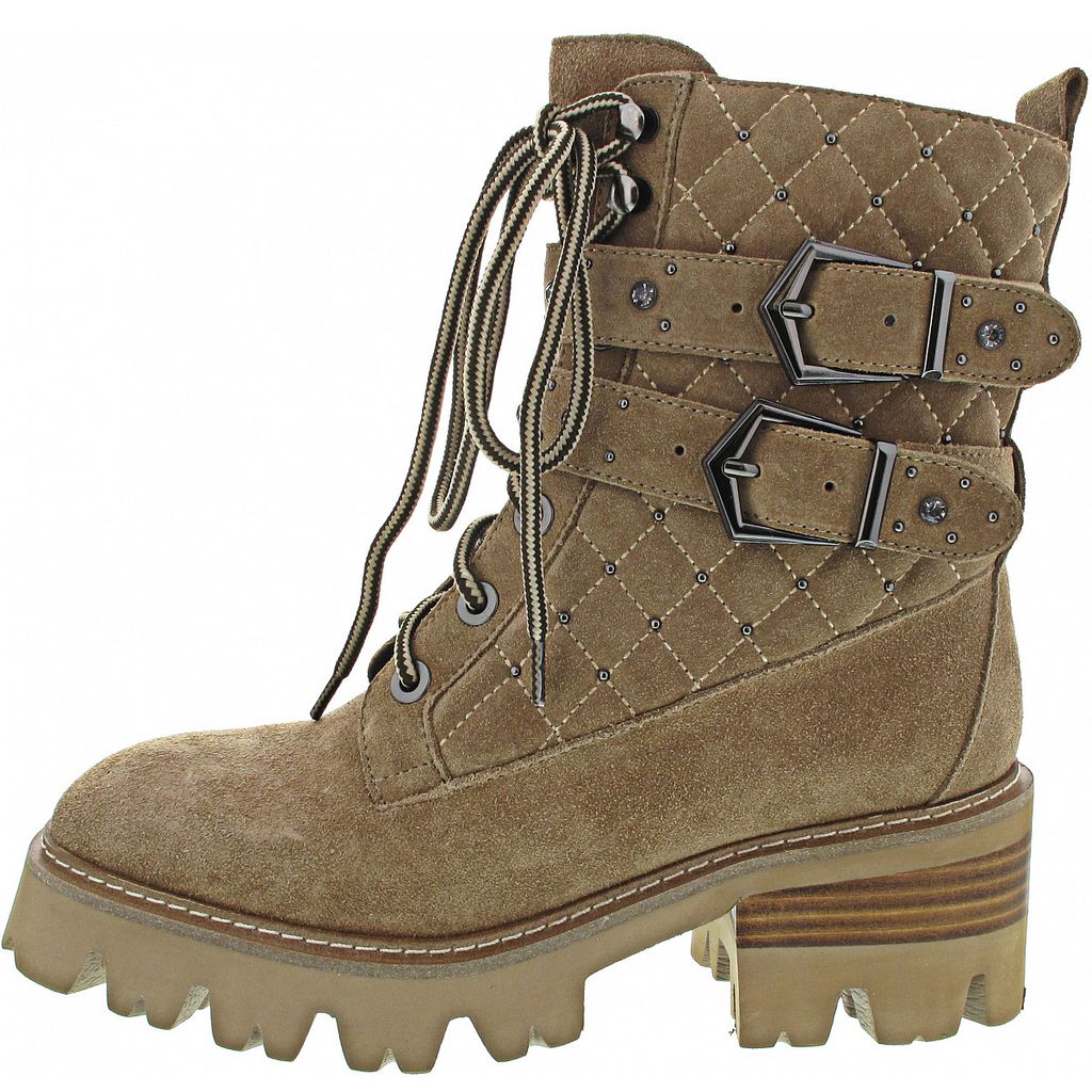Alma en Pena Damen Schnürstiefel in Beige, Größe 37