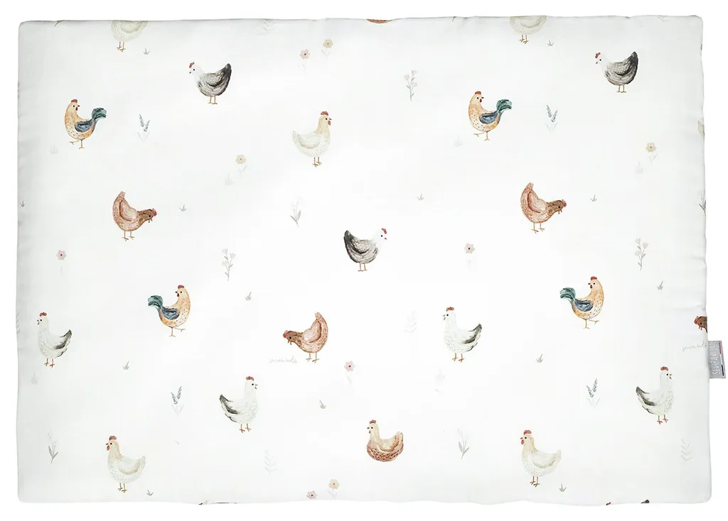 Oreiller Gallina 60 x 40 cm Écru en Coton Doux et Hypoallergénique
