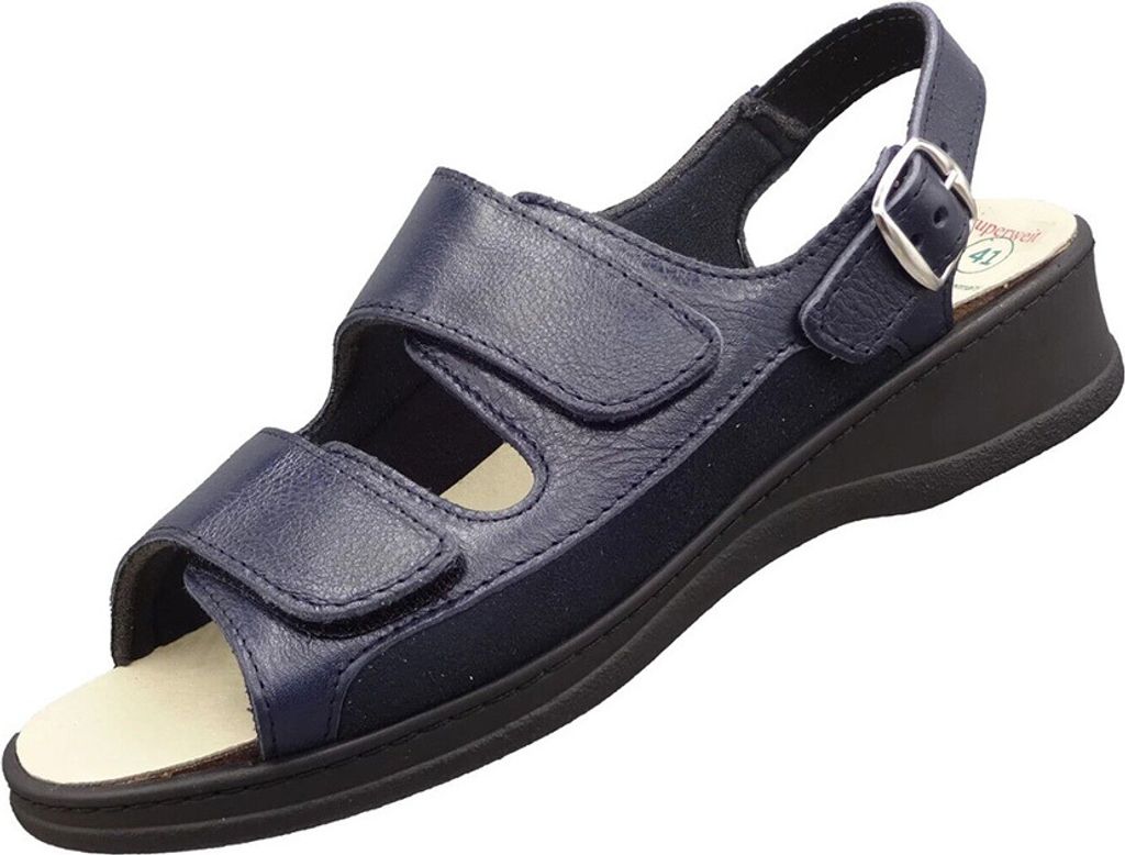 Algemare 4672 Sandaletten für Damen Blau (Größe: 39)