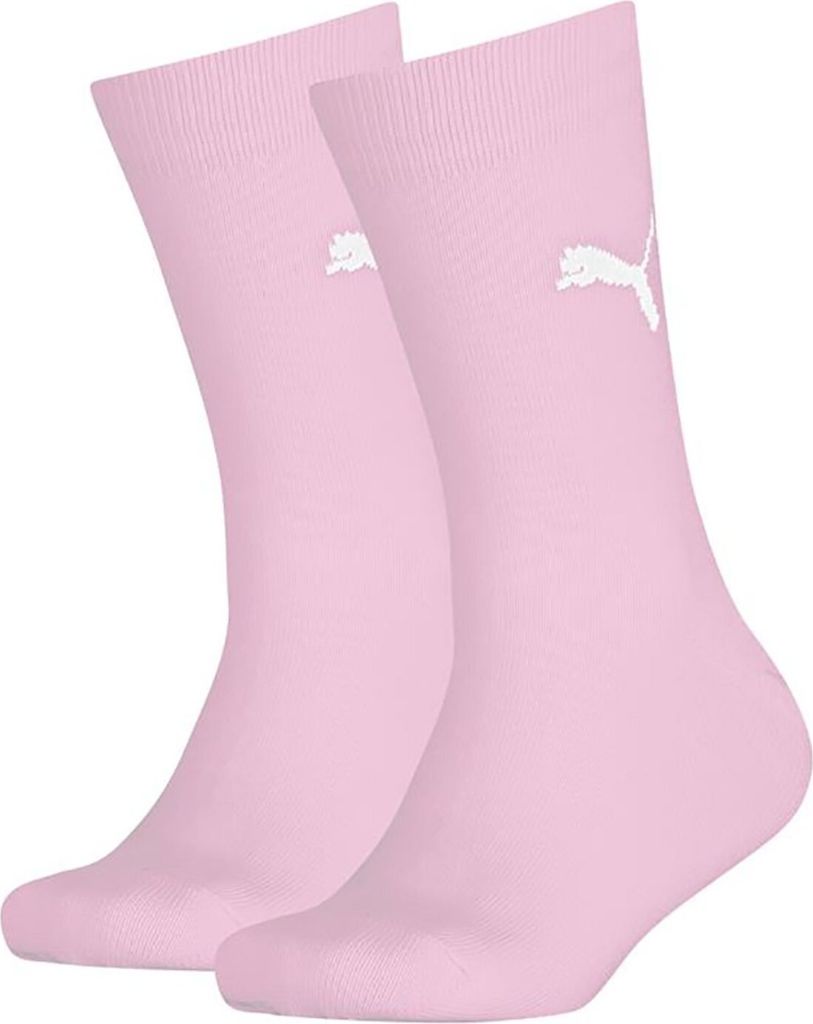 PUMA Kinder Socken, 2er Pack - Easy Rider Junior, Basic Socks, Logo, einfarbig Rosa 35-38