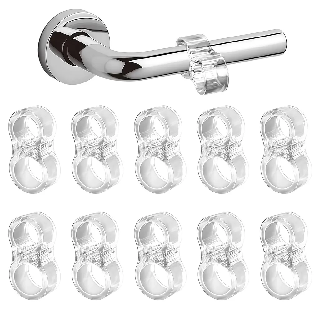 Protection Murale pour Poignée de Porte - Lot de 10 Butoirs Anti-Trace