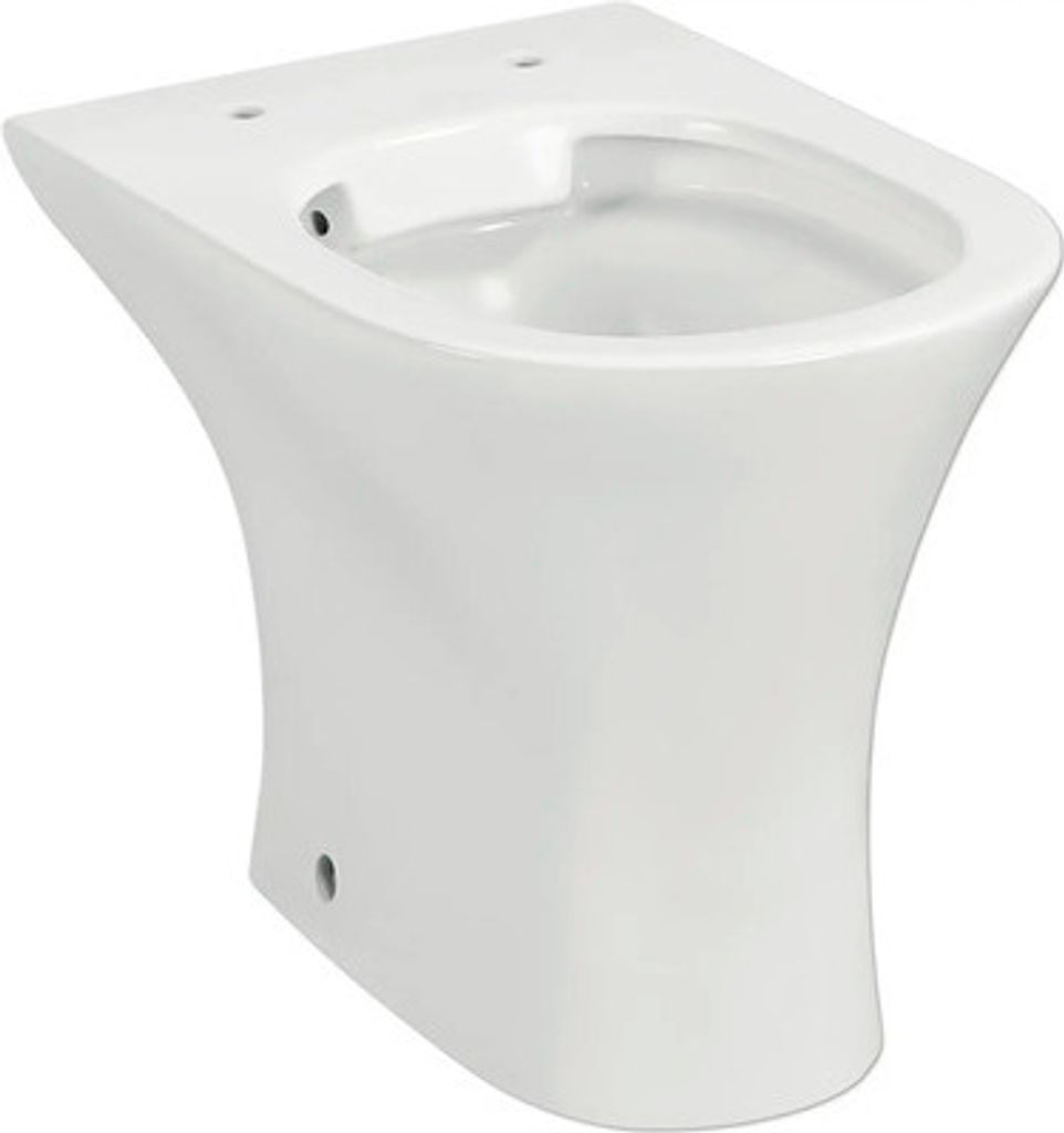 Stand-WC Rekia Tiefspüler ohne Spülrand weiß glänzend ohne Produktbild 