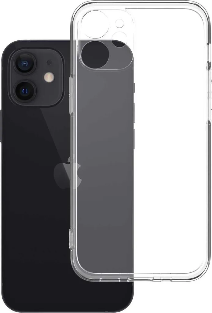 Coque silicone SPACECASE Clear Case pour iPhone 12 Mini Transparent