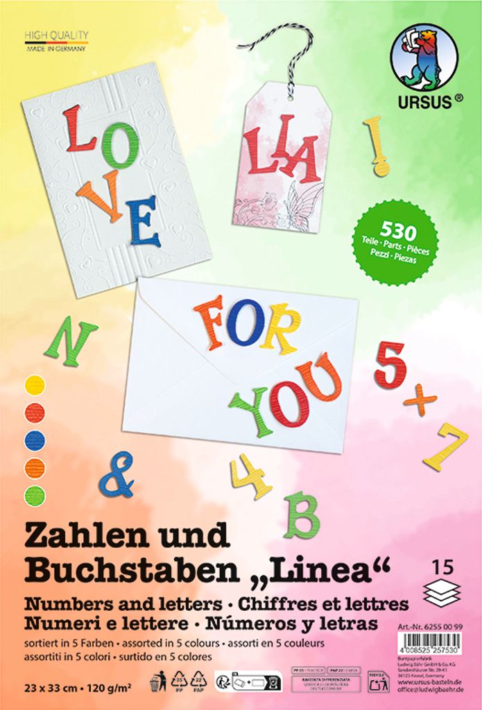 URSUS Zahlen und Buchstaben "Linea"