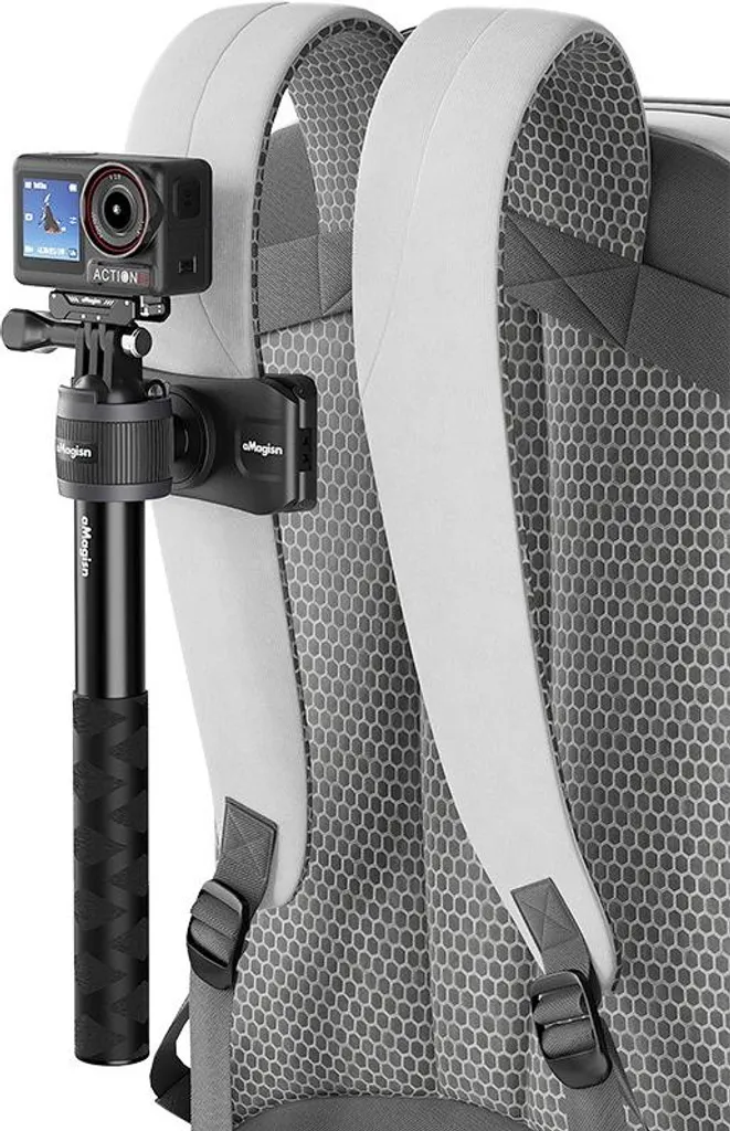 Support Selfie Stick en ABS et Silicone Antidérapant pour Insta360 Noir - 5