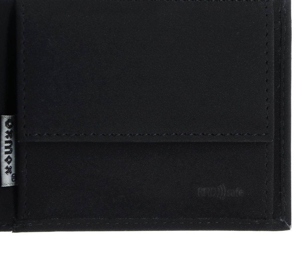 Oxmox Portafoglio New Cryptan RFID Protect Pocketbörse Black