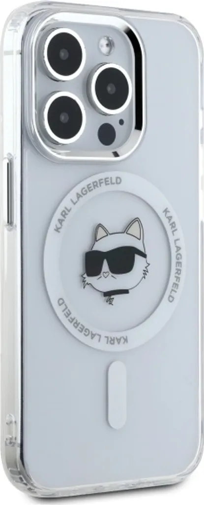 Karl Lagerfeld iPhone 15 Pro Max Case White MagSafe IML Choupette - 4