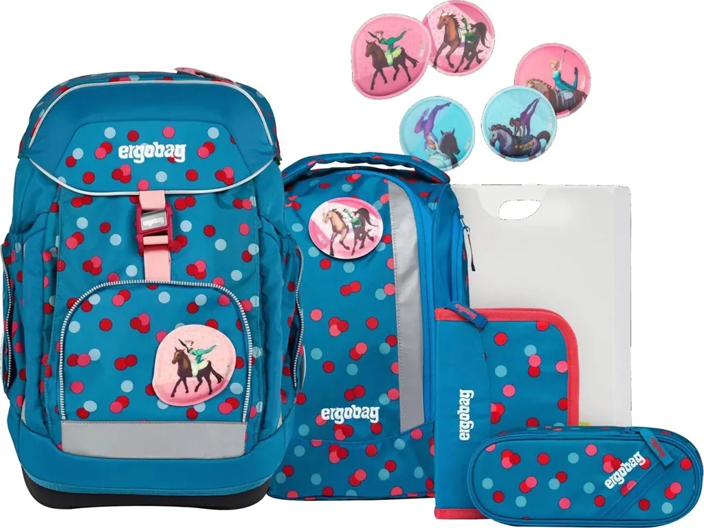Cartable ergonomique ergobag Maxi-Set 6 pièces VoltiBär pour le primaire - 6