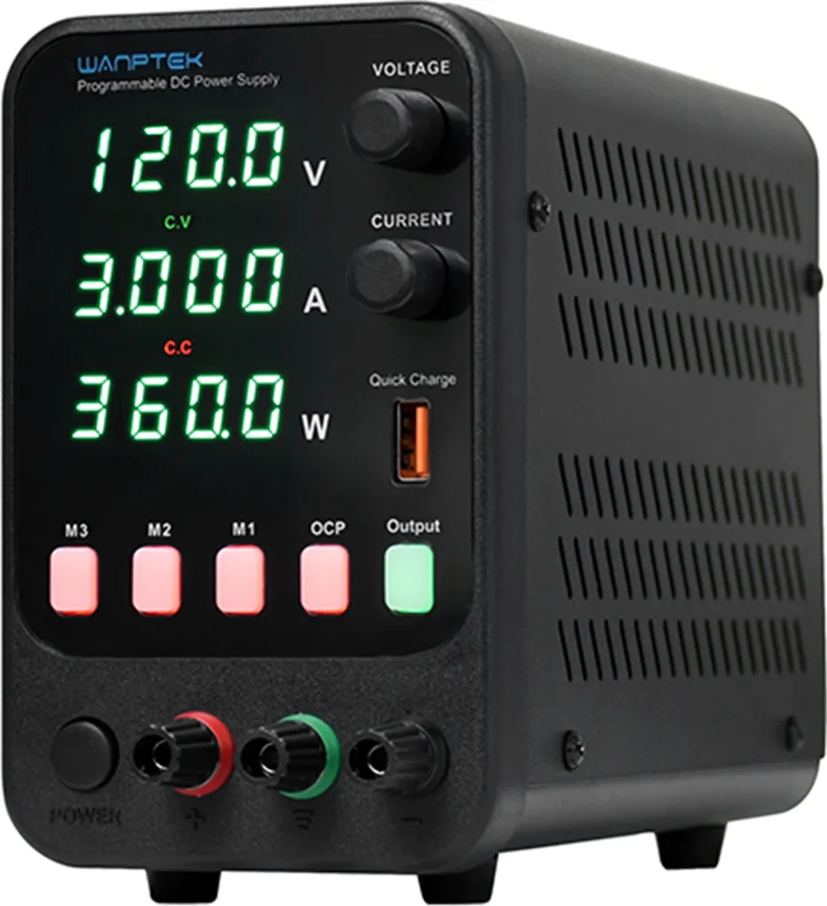Alimentation DC 120V 3A Réglable avec Charge Rapide USB et Mémoire - 2