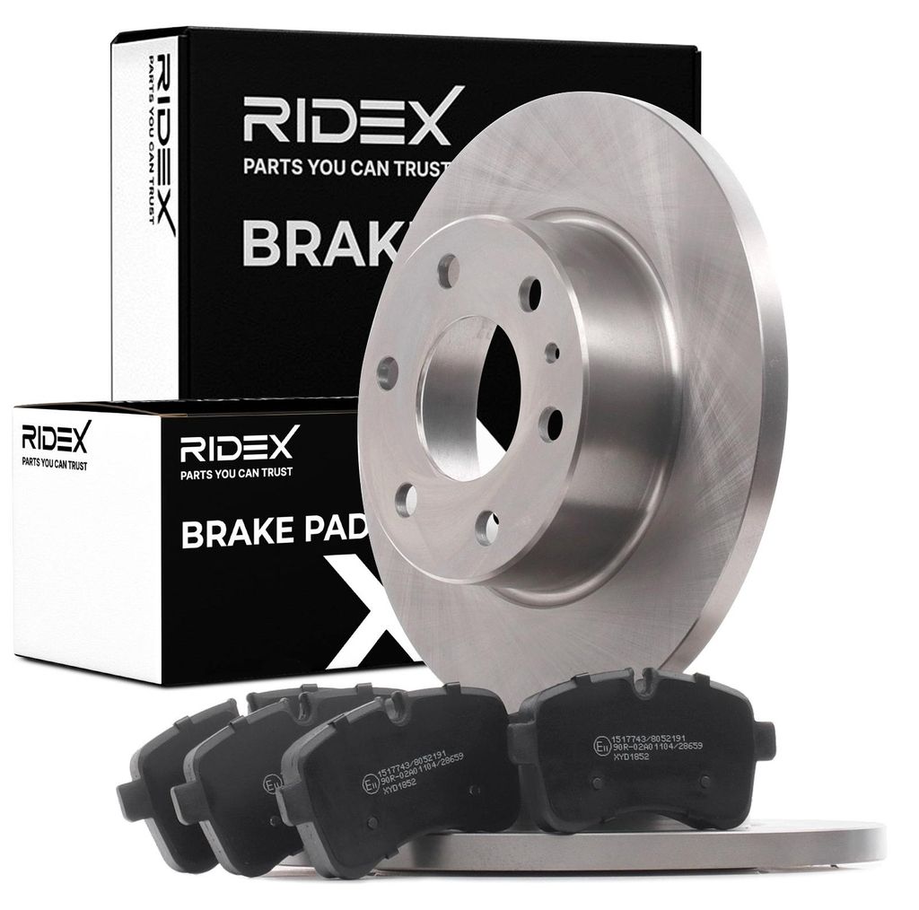 RIDEX Bremsenset Hinten Bremsscheiben Beläge Satz für IVECO DAILY IV Kasten/Kombi 296mm