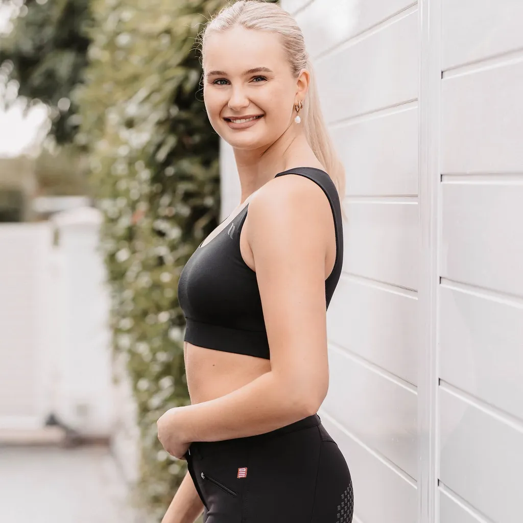Soutien-gorge sport Noir XXL Back on Track technologie Welltex Balance