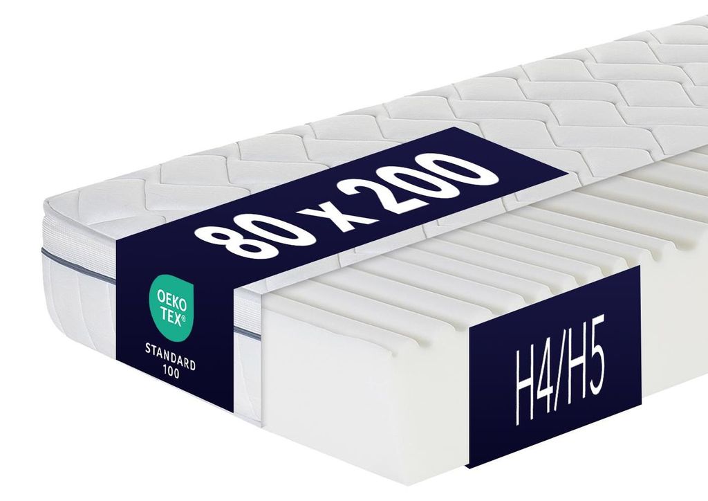 Matratze Relaxsan 80 x 200cm, H4-H5, Höhe 23 cm, Produktbild 