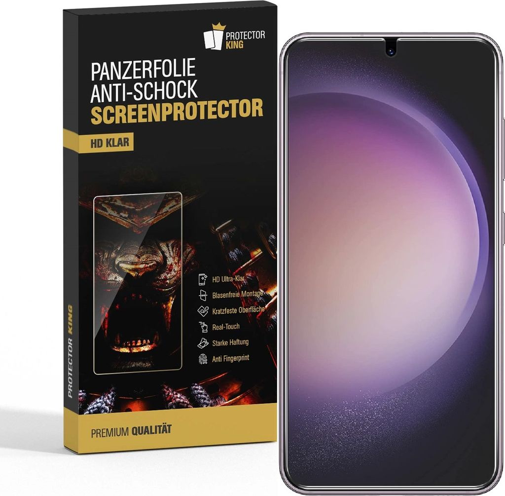 4x flexibles 9H Panzerglas für Samsung Galaxy S25 HD KLAR Displayschutz Schutzglas Schutzfolie Panzerfolie Screen-Protector ANTI-SHOK ANTI-BRUCH-A...