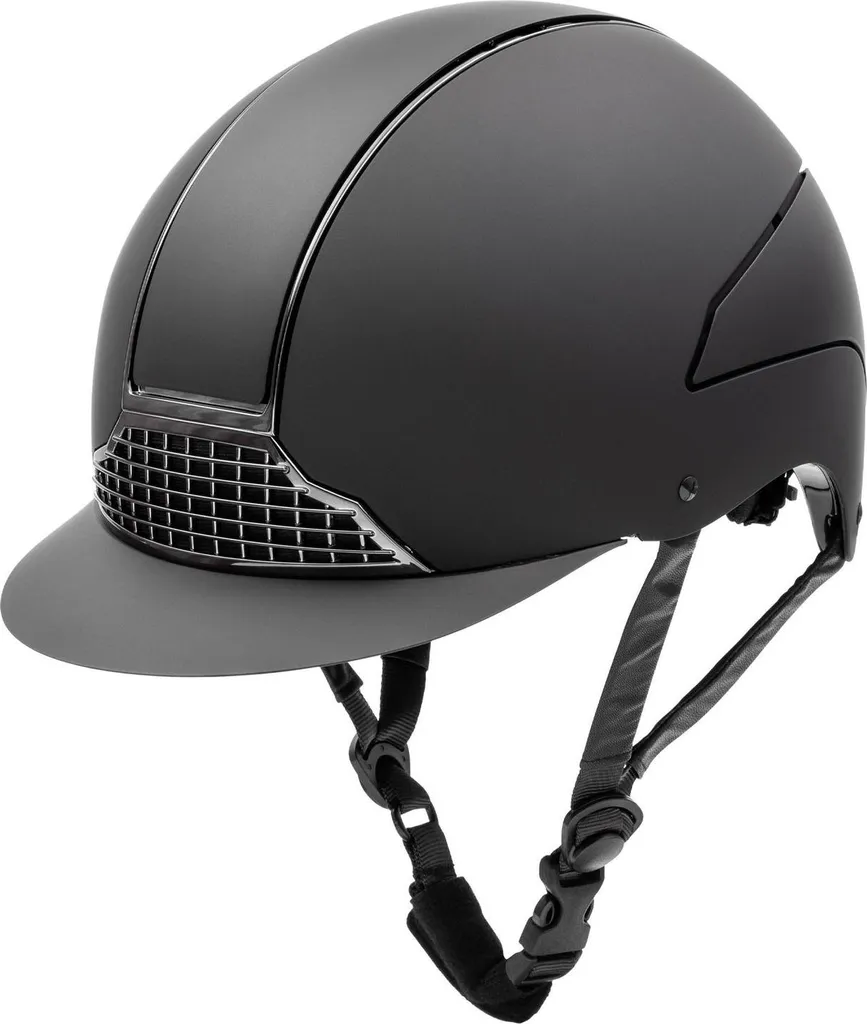Casque d'équitation SWING H24 chrome idéal pour le saut et le dressage