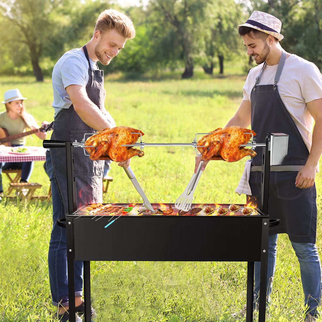 YUENFONG Edelstahl Drehspieß, Hochwertiger Grillspieß Set Produktbild 8