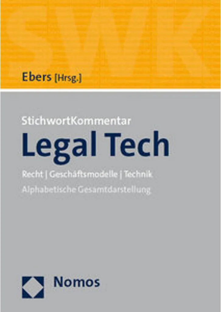 Maîtrisez les risques du droit numérique : StichwortKommentar Legal Tech