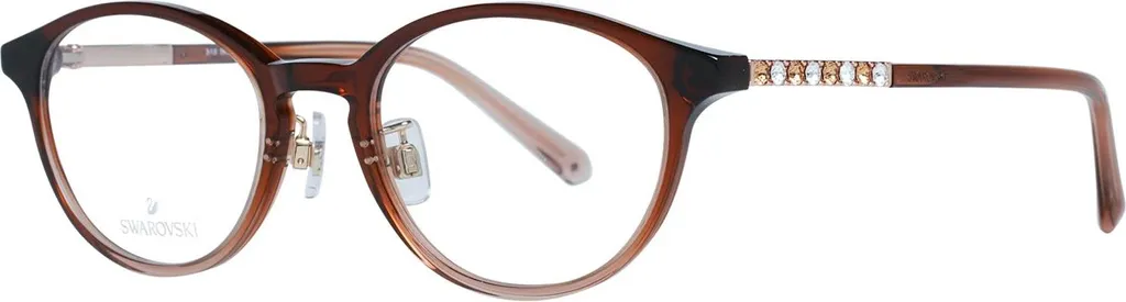 Swarovski SK5407-D 050 Occhiali da Vista Donna 49mm Montatura Marrone - 1