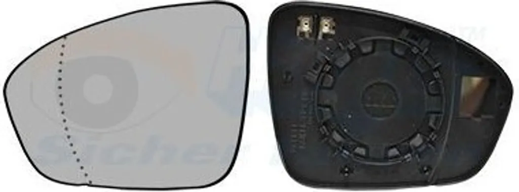 Miroir de rétroviseur gauche anti-vibrations pour Renault Clio V