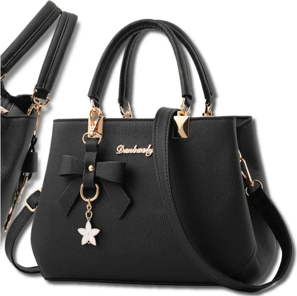 Borsa Fiocco Grigio Nero Must-Have 2026 - Ecopelle Chic da Donna