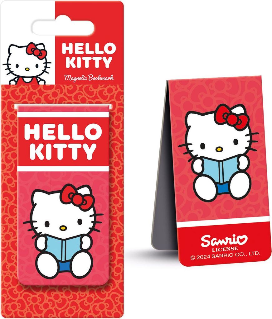Hello Kitty - Reading - magnetisches Lesezeichen - 9x4,5 cm