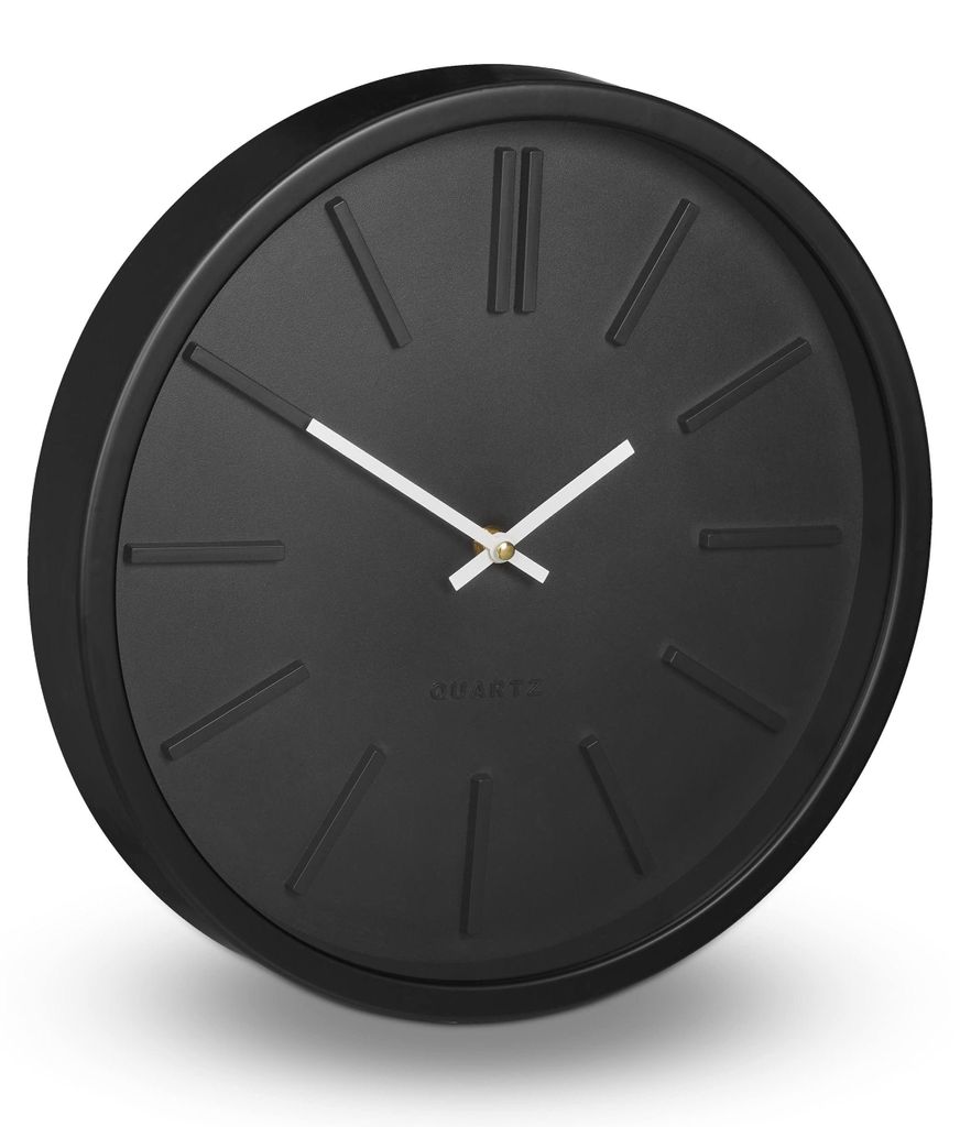 Relaxdays Wanduhr, ohne Sekundenzeiger, modern, analog, Uhr Produktbild 