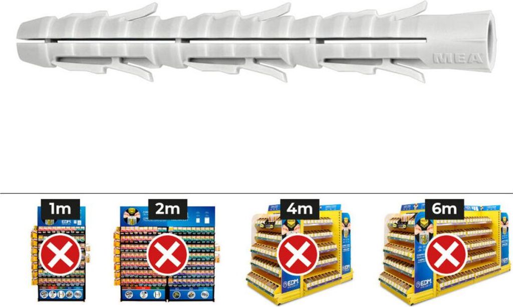 Cheville Celo Fl 6-60 Fixation Murale Universelle, Tête Image du produit 