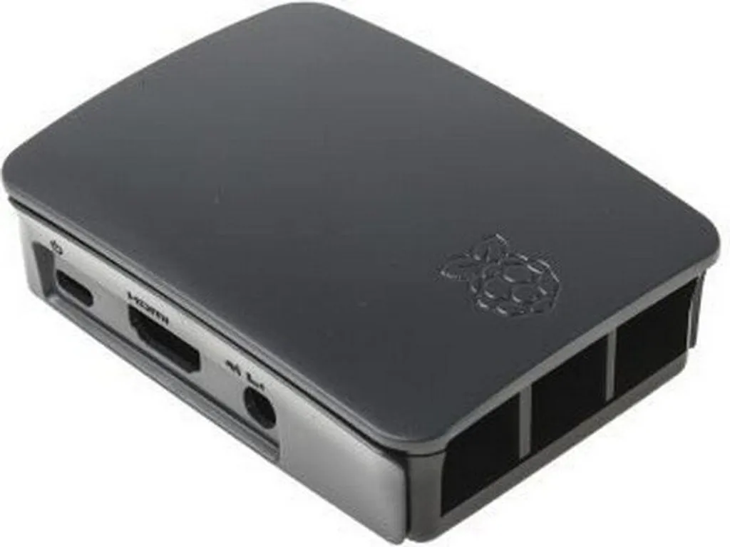 Custodia Originale Raspberry Pi 3B / 3B+ Nero Grigio RPI3-CASE-BLK-GRY